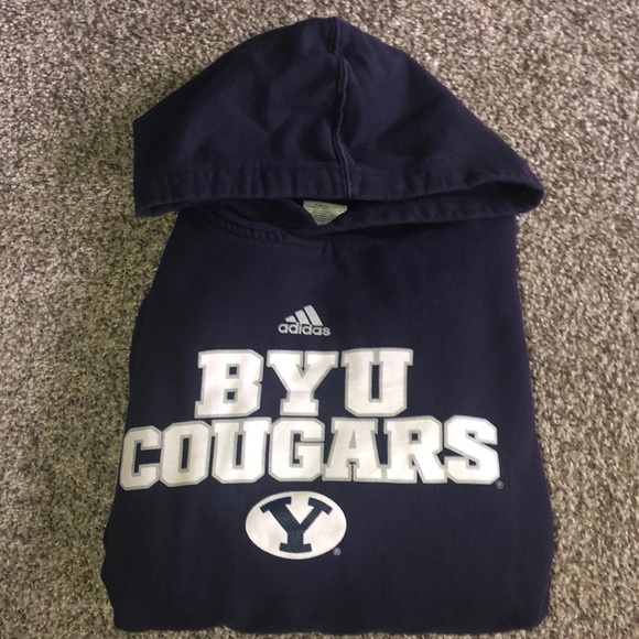 BYU Cougar navy sweatshirt hoodie